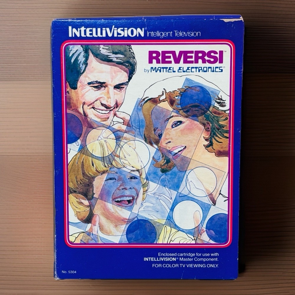 Mattel Intelivision 1981 Reverei Video Game System Cartridge Manual Box